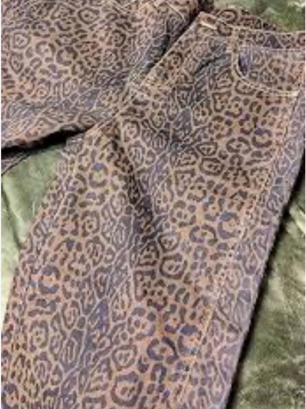 Oat New York Leopard Print Wide-Leg Pants in Brown and Black